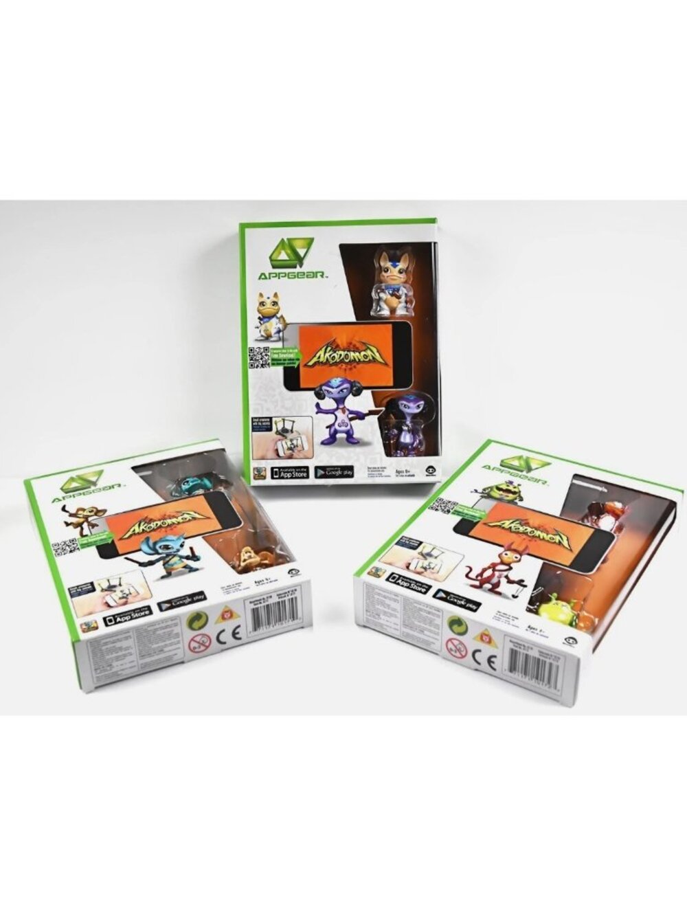Mobile Game AKODOMON Set of 3 Appgear iPad iPhone Android Tiki & Snubbs New